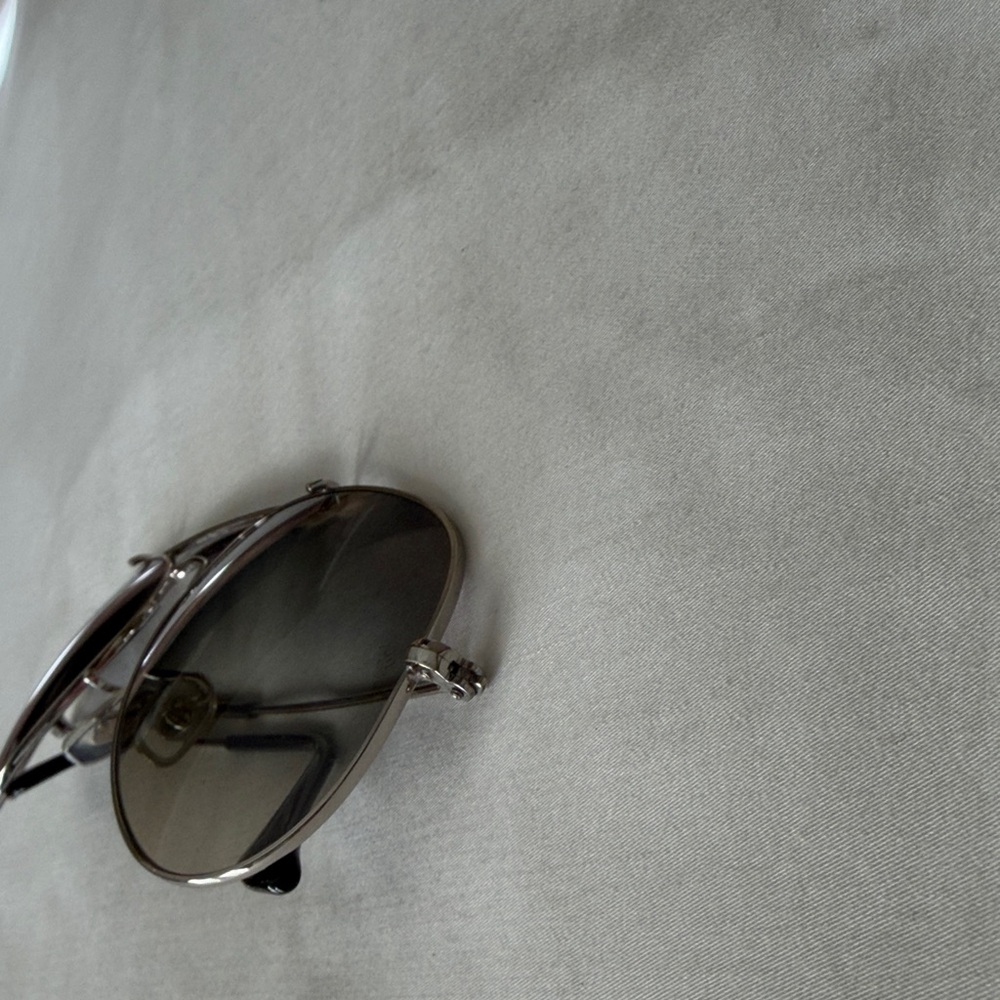 Ray-Ban Outdoorsman II Silver Aviator Sunglasses with Black Case - Picture 7 of 11